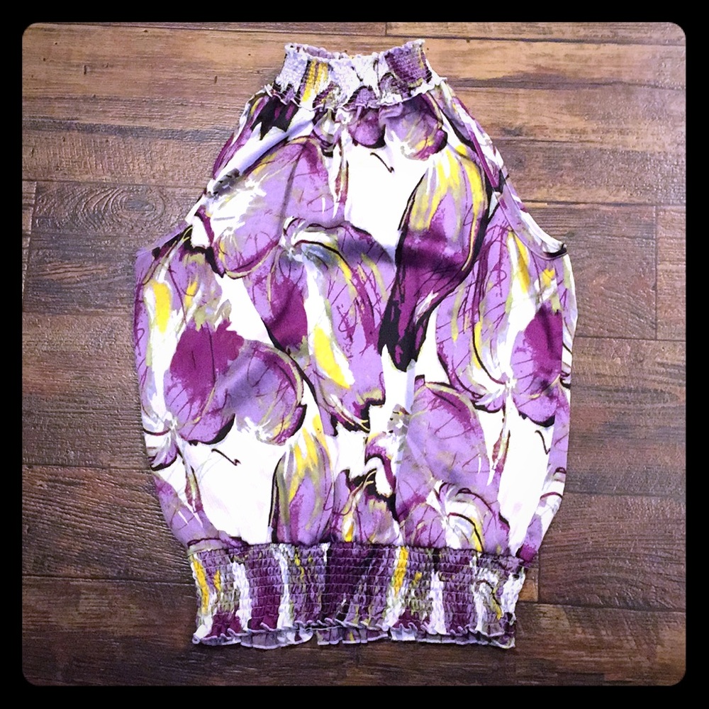 Milano sleeveless turtle neck blouse